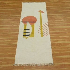 Handmade hallway stair cotton runner Indian block printed dhurrie rug Multicolor home kilim carpet stair runner rug 2x24 2x28 3x20 4x20 feet