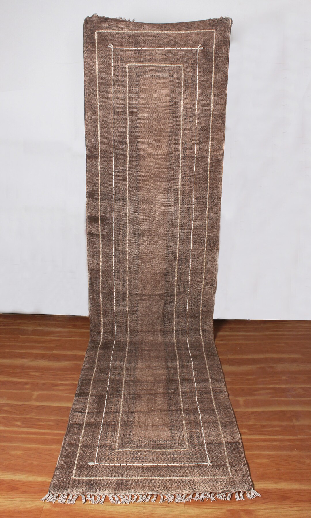 Indian Handmade Rug Brown Runner Cotton Rug Custom Area Runner Stair ...