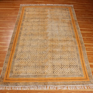 Handmade cotton rug Custom living room area rug large area dhurrie Bohemian stair runner rug outdoor patio mat 6x9 8x10 2x28 4x20 12x12 feet