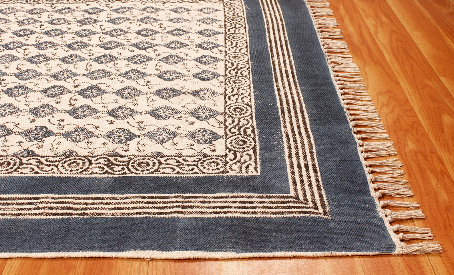 Hand Block Print Rug Boho Area Rug Yellow Rug Kitchen Flat Etsy