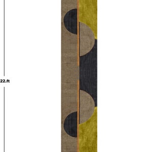 Olive Green/ Black Runner Rug Kilim Cotton Rug Dining Room Rug Hand ...