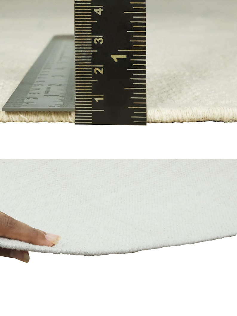 Ruler Rug Handwoven Cotton Hallway Runner Rug, Grey Yellow Block Print - Etsy