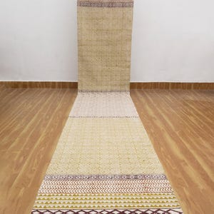 Extra grand loper handgemaakte katoenen loper olijfgroen katoenen loper vloerkleed gang trap loper vloerkleed strepen 3x20 2x30 4x50 voet