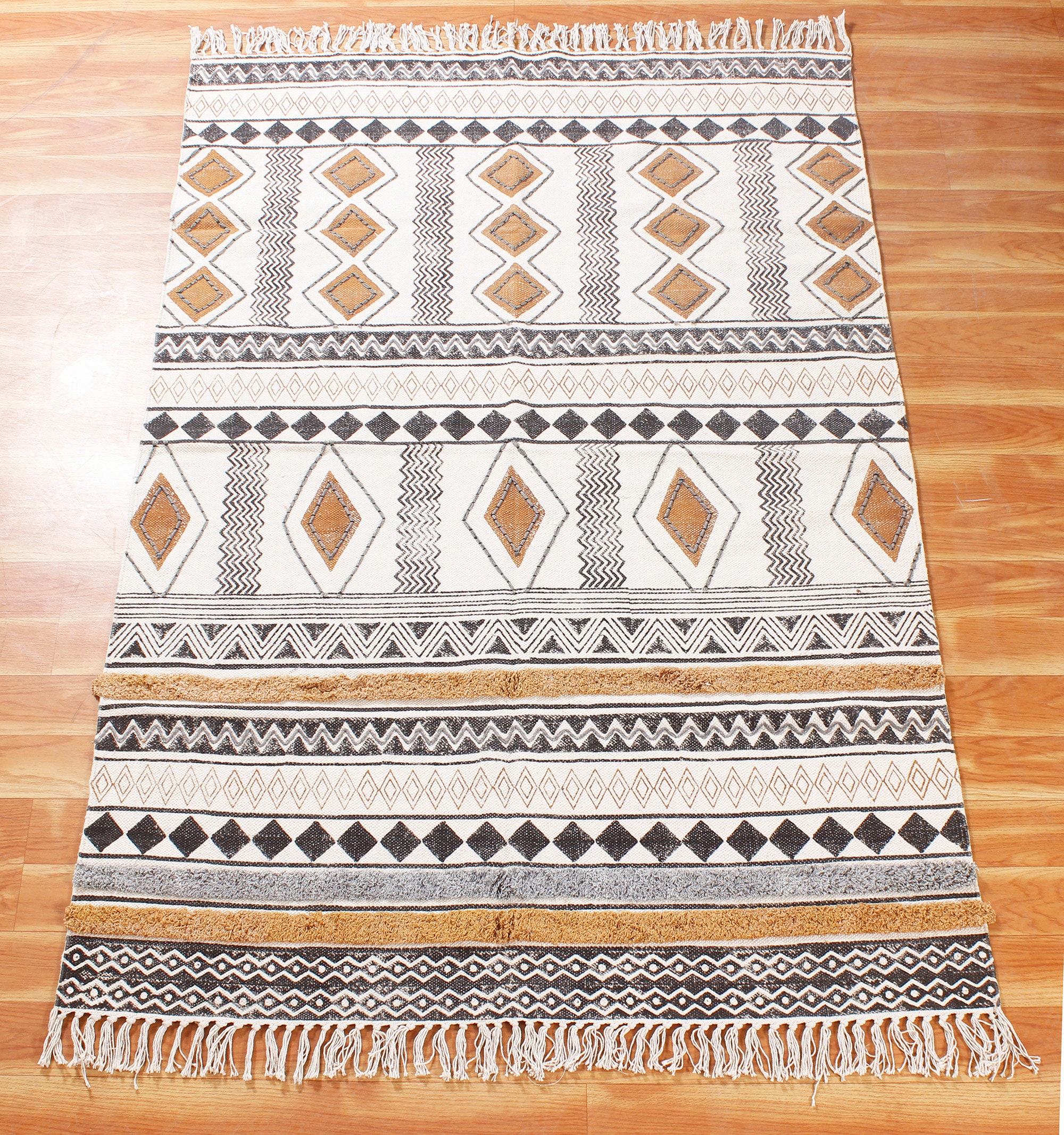 Kilim 4x6 ft Area Rug Indian cotton dhurrie//Rug Etsy