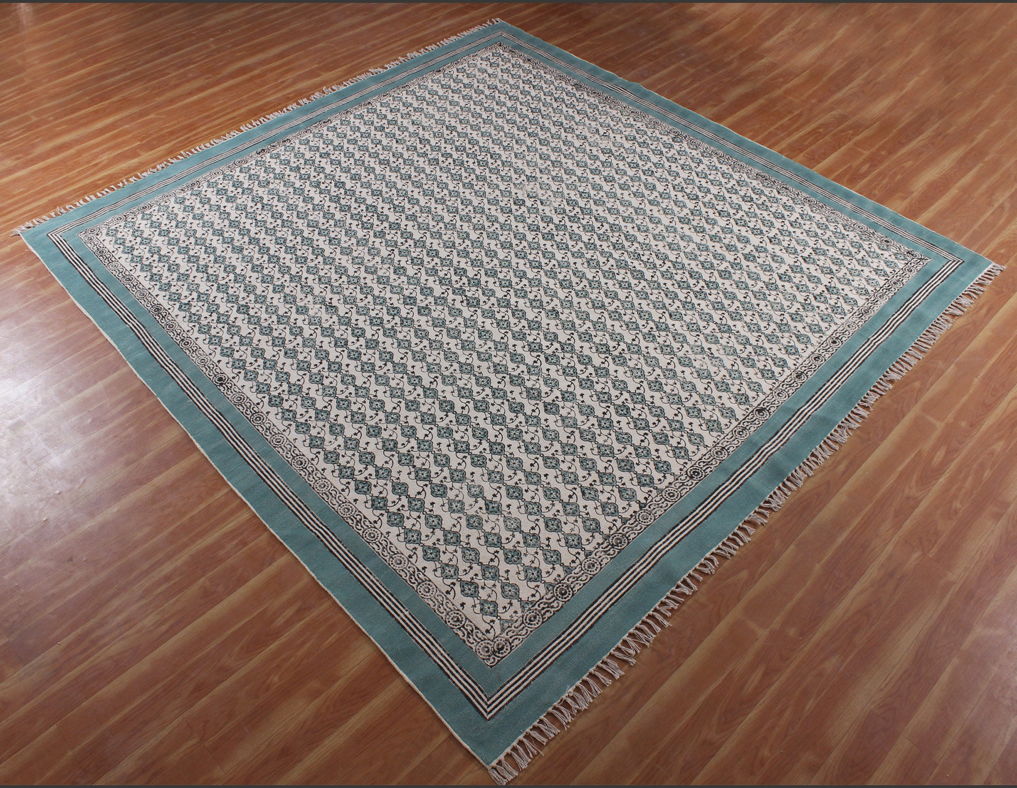 Square cotton rug 4x4 feet / 5x5 feet /6x6 feet / 7x7 feet / 8x8 feet