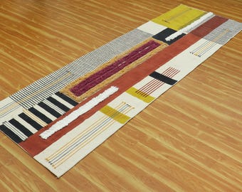 Hand Block Printed Cotton Hallway Runner Rug - Boho Style
