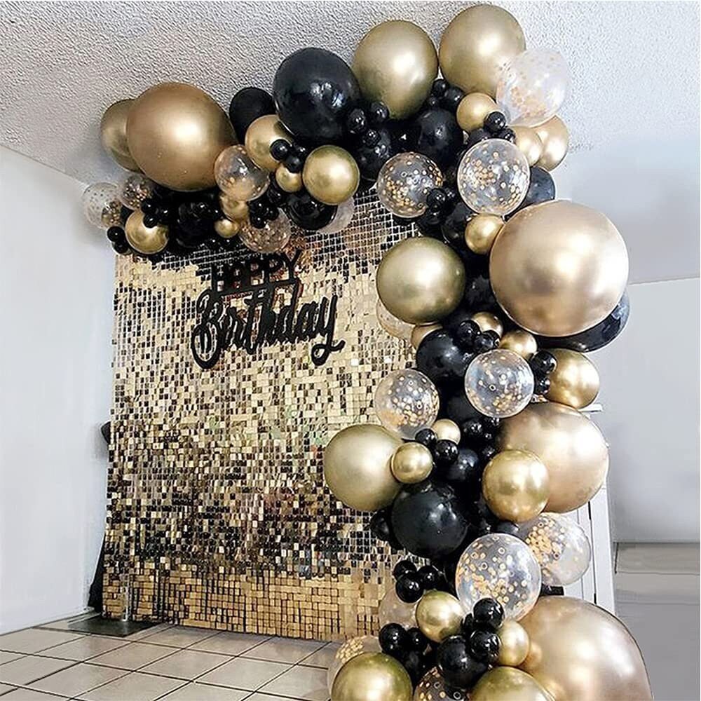 Golden and black balloon Clearance