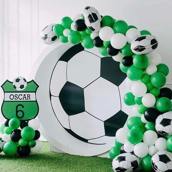 Soccer Party Balloon Garland Kit 108pcs Balloons Soccer Etsy