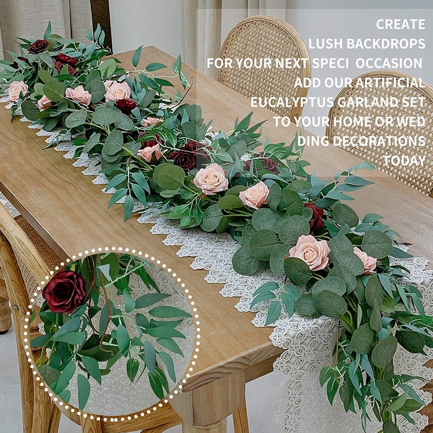 2 Pack Artificial Vines Hanging Eucalyptus Leaves Greenery Bush for Wedding Backdrop Arch Wall Decor Season’s Need Décor Faux Eucalyptus Hanging Plant 30 inches for Indoor Outdoor 2 Pack Artificial Vines Hanging Eucalyptus Leaves Greenery Bush for Wedding Backdrop Arch Wall Decor Season’s Need Décor Faux Eucalyptus Hanging Plant 30 inches for Indoor Outdoor