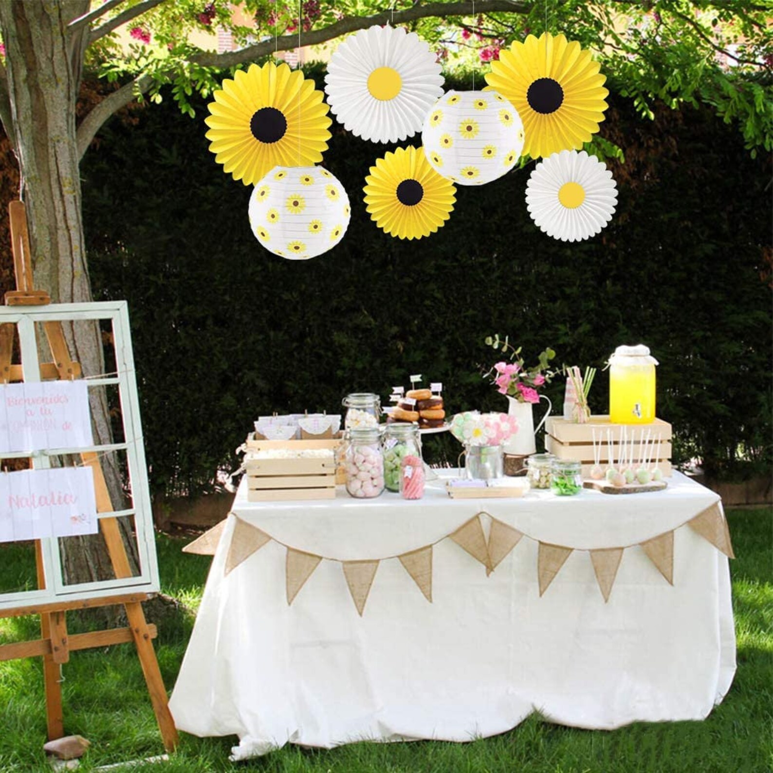 Sunflower Party Decorations Sunflower Birthday Party Baby Etsy