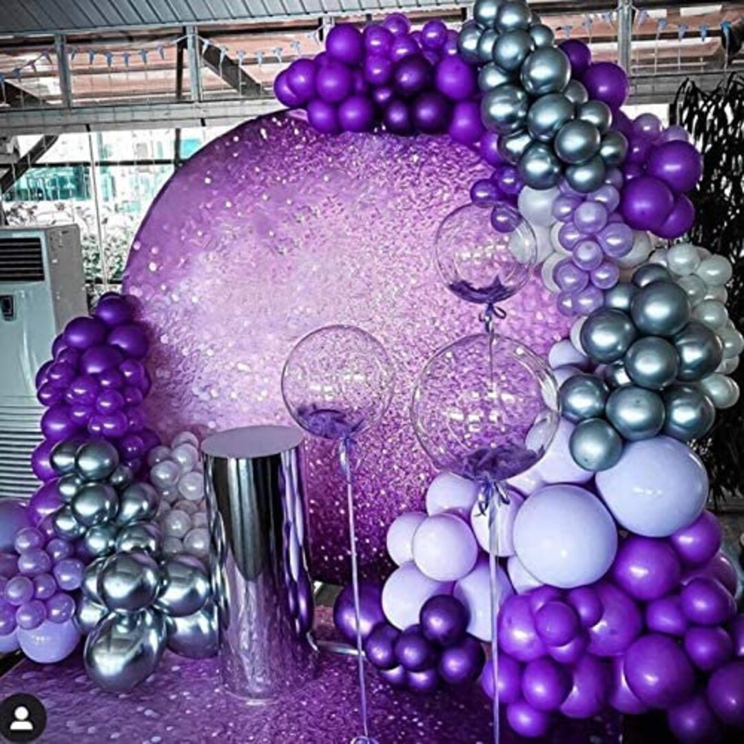 Purple Birthday Balloons