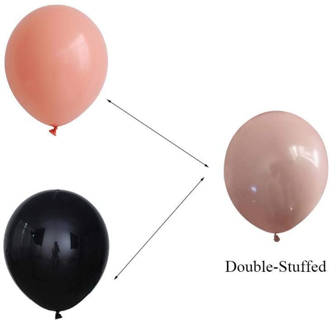 Caramel Coffee Balloons Arch Garland Kit Doublestuffed Pink Etsy