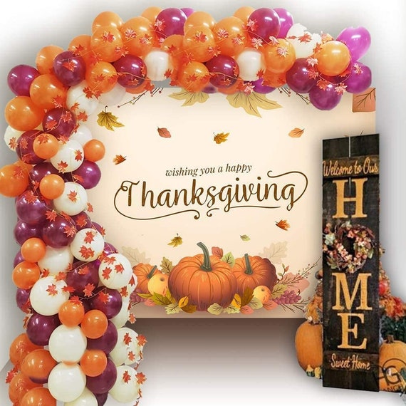 Thanksgiving Decorations Fall Party Supplies Balloons 85pcs - Etsy