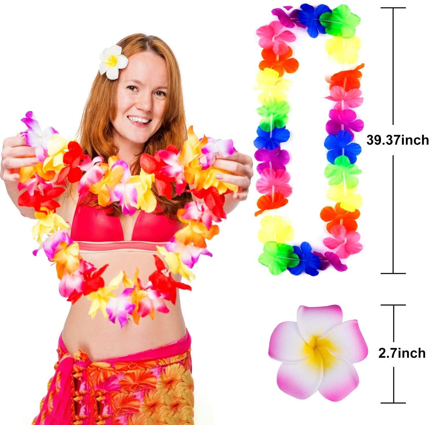 Set of 6 Colorful Hawaiian Leis Set of 6 Colorful Hawaiian Leis