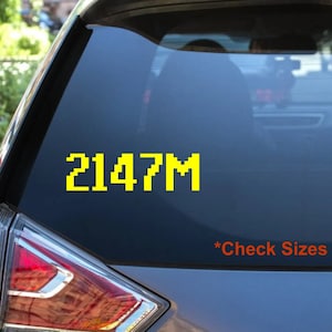 OSRS Runescape 2147M Max Cash Decal Water/UV Proof High Quality Decal