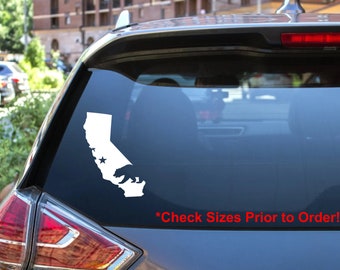 California Bear Star Flag Decal, Waterproof UV Proof