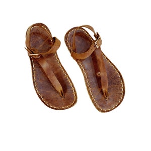 Copper Rivet | Womens Grounding Sandals | New Crazy Brown | Handmade Leather Womens Traveler Sandals