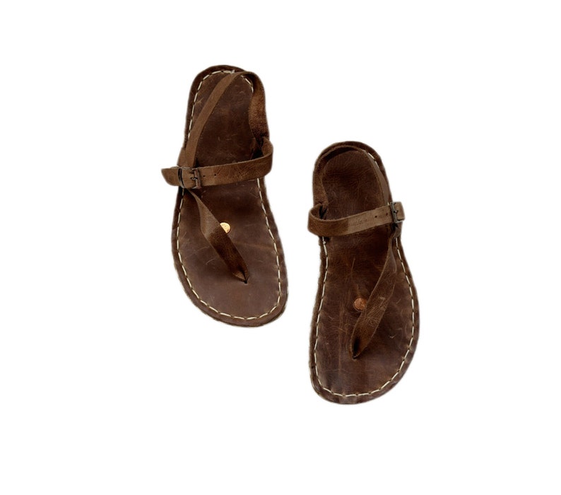 Handmade Leather Womens Traveler Sandals, Sustainable Barefoot Sandals ...