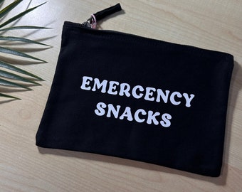 Emergency Snacks Accessory Pouch | Handmade By Ella