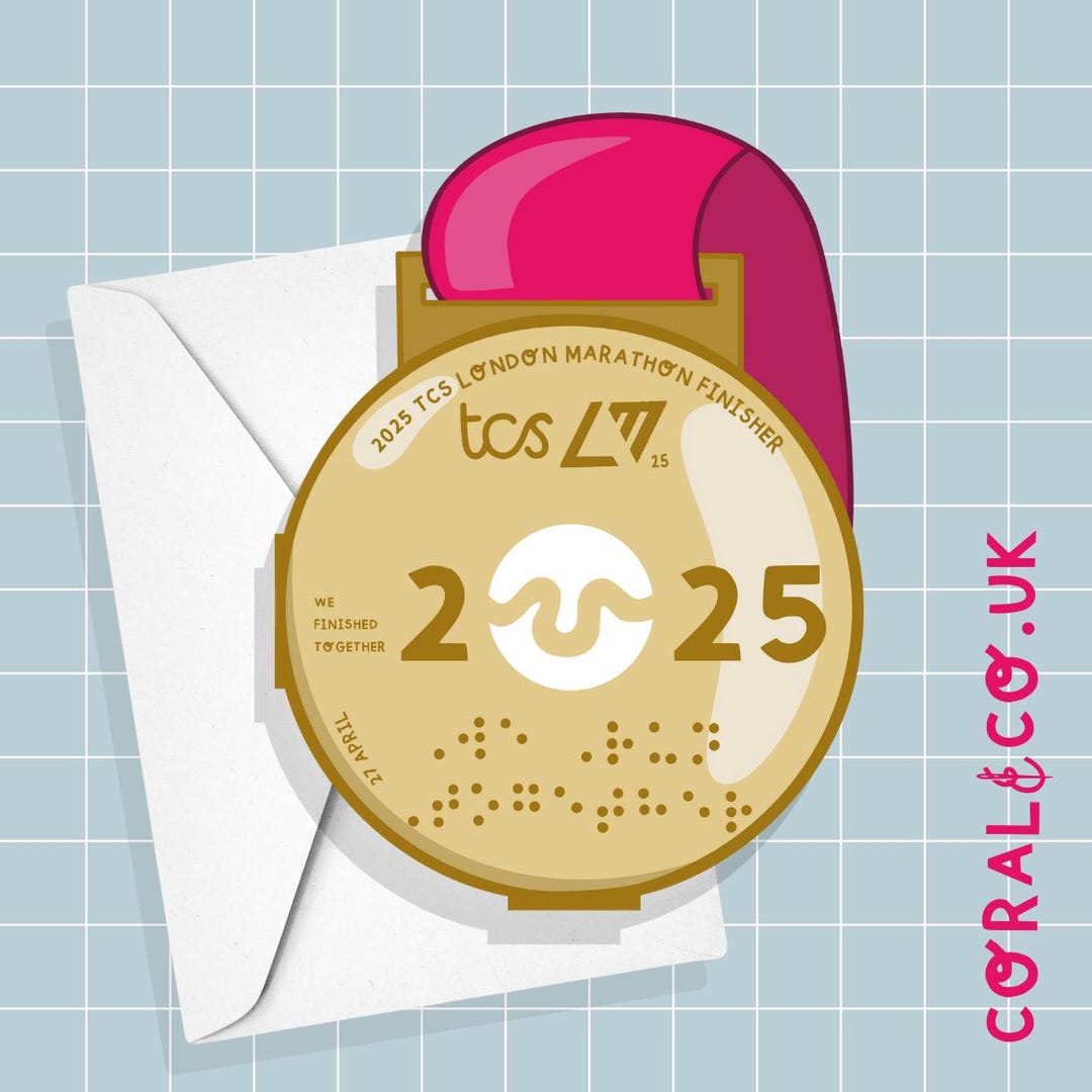 London Marathon 2025 Handmade Card - Runner - Congratulations - Race ...