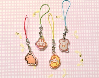 Misc. Acrylic Phone Charm with Epoxy Finish (Double-Sided)