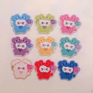 Twice Lovelys Sand Glitter Frosted Stickers FULL SET - Die cut | Waterproof | Laburi