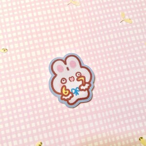 67 Bunny Sand Glitter Sticker - Die cut | Brainrot | Six Seven