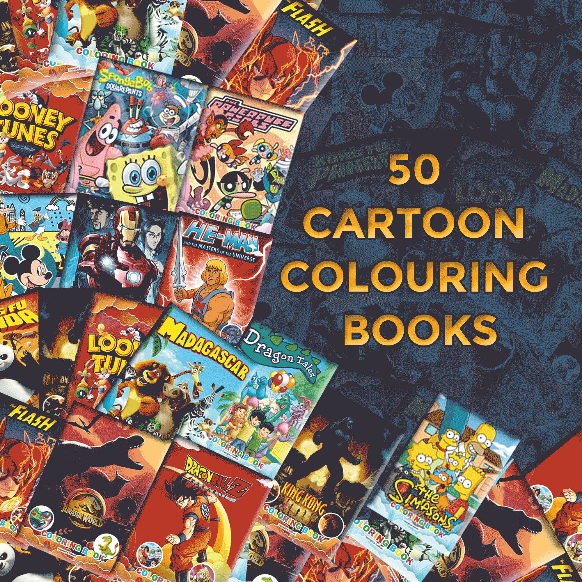 Buy Kids Cartoon Fantasy Coloring Books Printables School Online in India - Etsy Buy Kids Cartoon Fantasy Coloring Books Printables School Online in India - Etsy