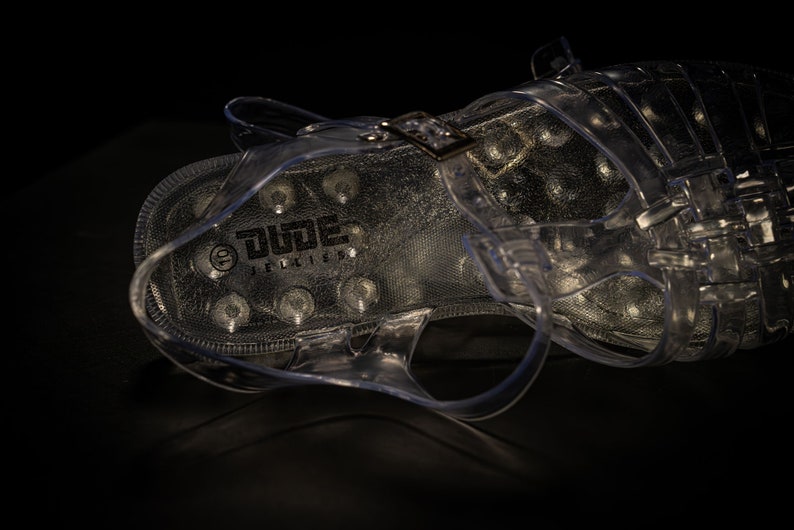 Dude Jellies Clear Jelly Sandals Like the Dude Wears in the Big