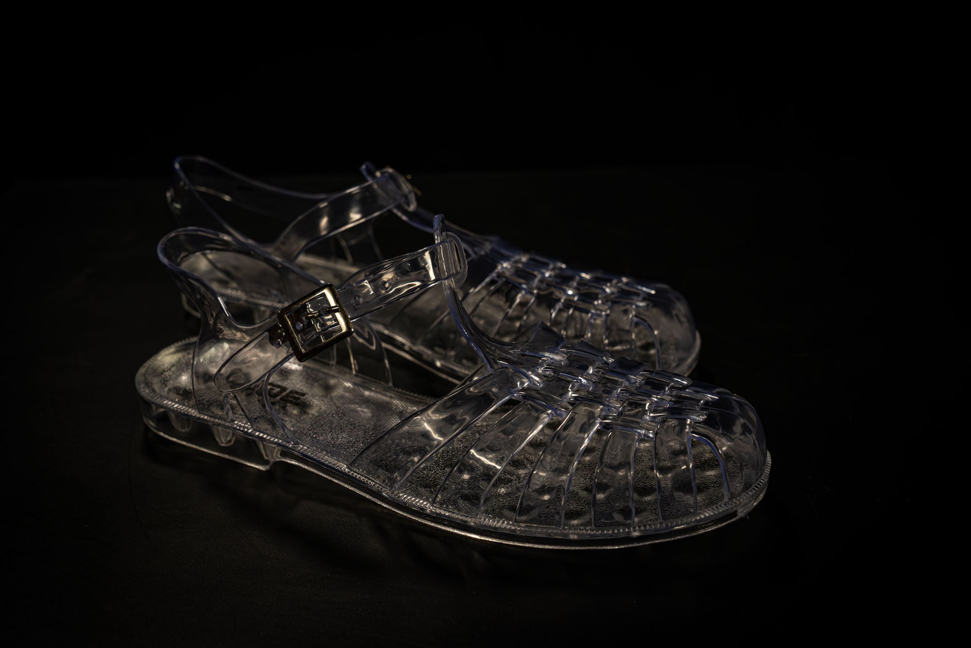mens clear jelly sandals