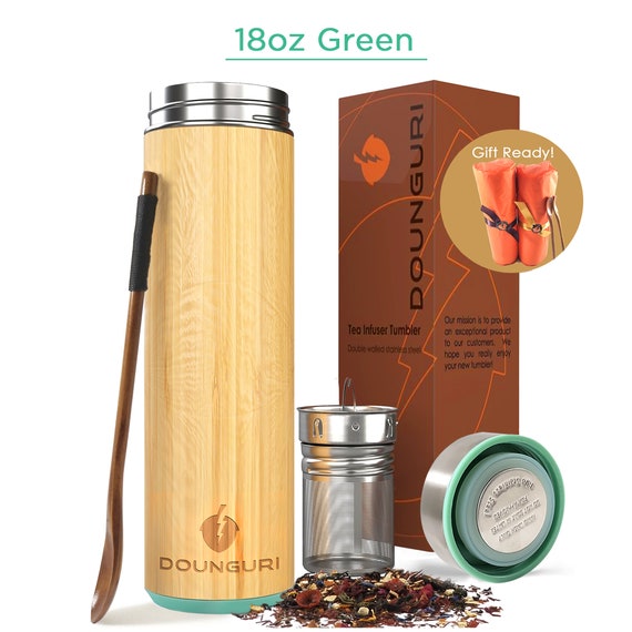 Insulated Cup with Filter Tea Maker Stainless Steel Thermos Bottle