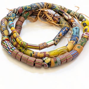 Mixed Strand of Antique Venetian Glass African Trade Beads