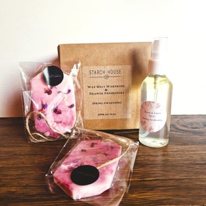 Scented soy wax wardrobe freshener/Room & Linen spray/Ideal gift set/hand made/set of 3 sachets Spring Awakening set