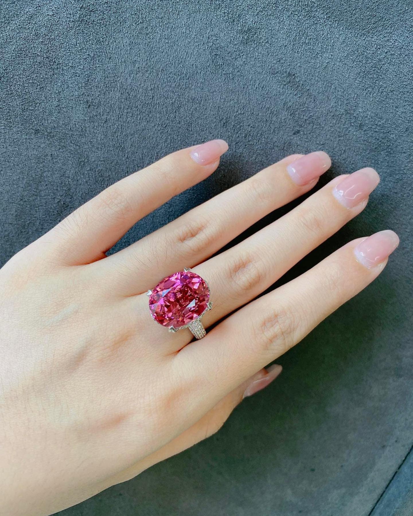 Buy Dark Pink Stone Ring Online In India Etsy India