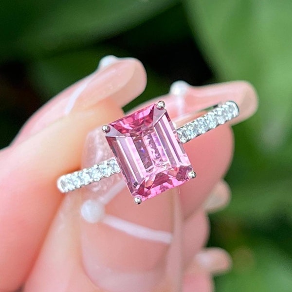 Pink Tourmaline Ring - Shop Online - Etsy