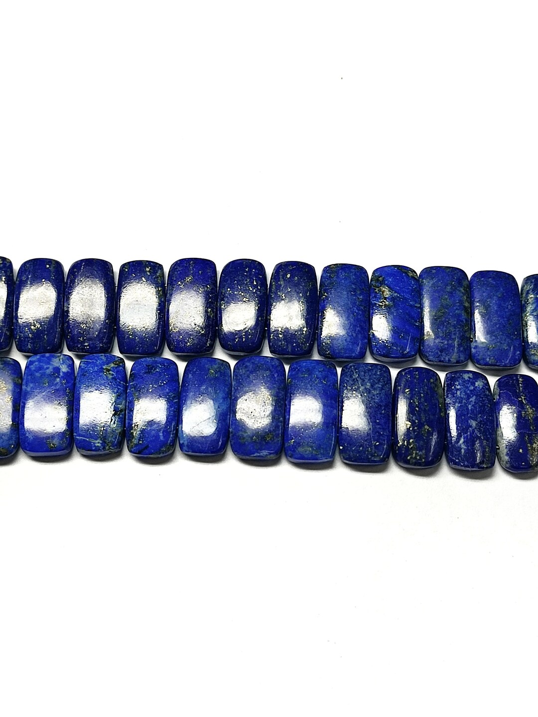 Double Drill LAPIS LAZULI AAA Grade Smooth Polished Etsy