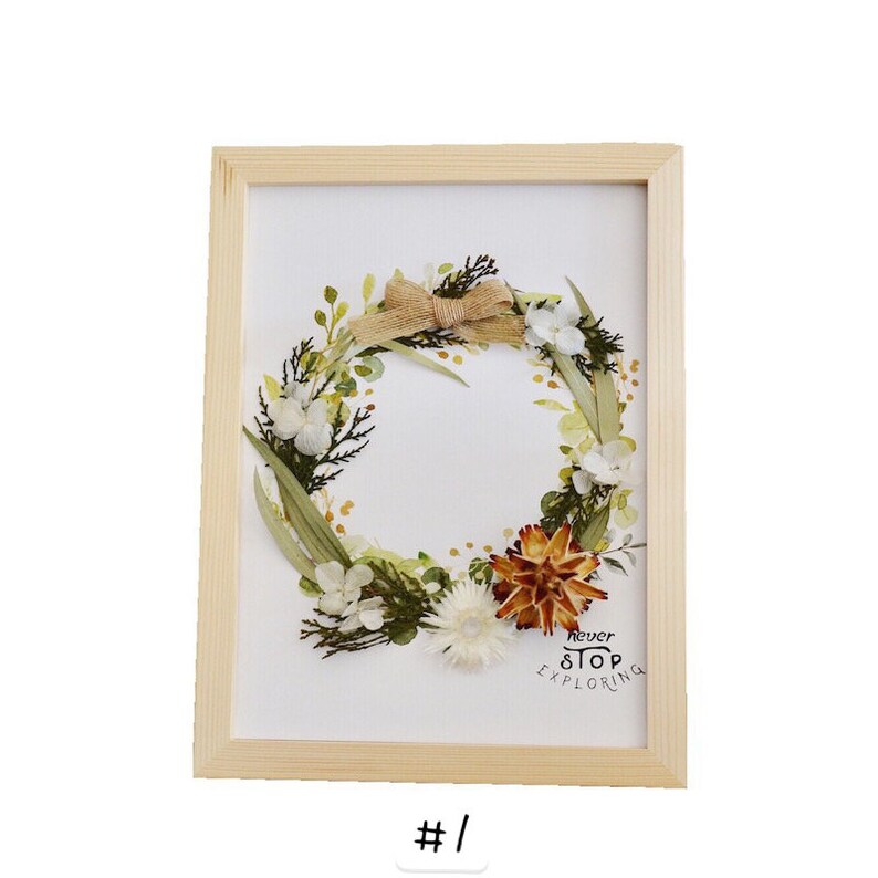 Dried Flower Wall Art Dried Flower Frame Wall Decor Etsy