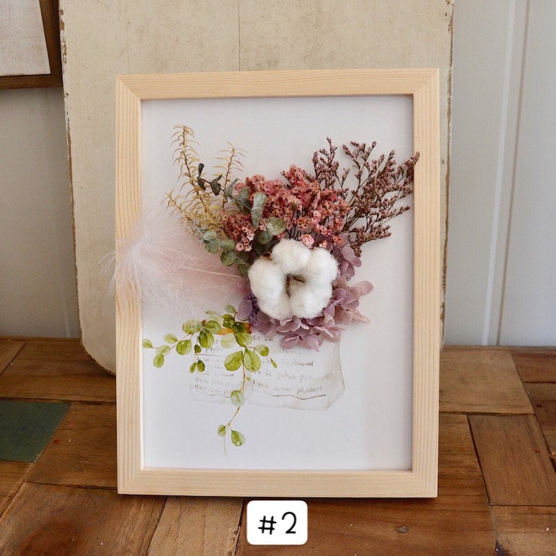 Dried Flower Wall Art Dried Flower Frame Wall Decor Etsy