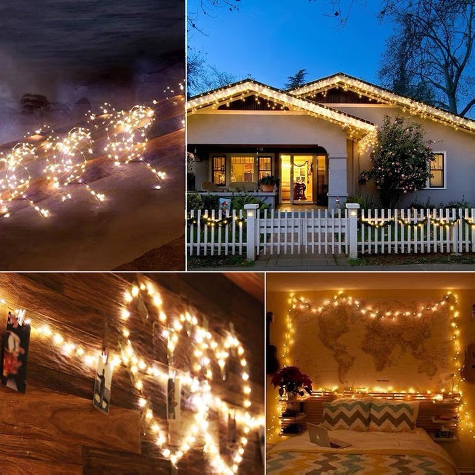 1M/3M/5M/10M Fairy LED Lights Camping Lights Wedding Decor Etsy
