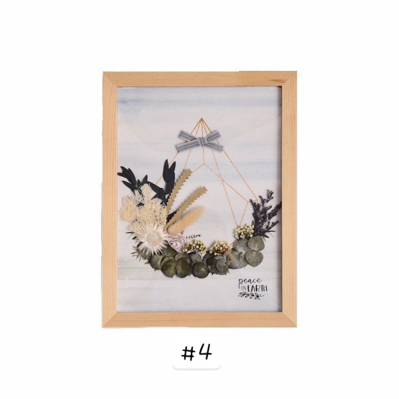 Dried Flower Wall Art Dried Flower Frame Wall Decor Etsy