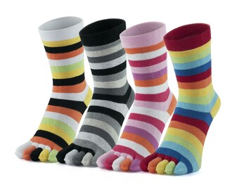 Alalaso Christmas Unisec Print Multicolor Toe Socks Five Finger Sock Cotton Funny Socks Alalaso Christmas Unisec Print Multicolor Toe Socks Five Finger Sock Cotton Funny Socks