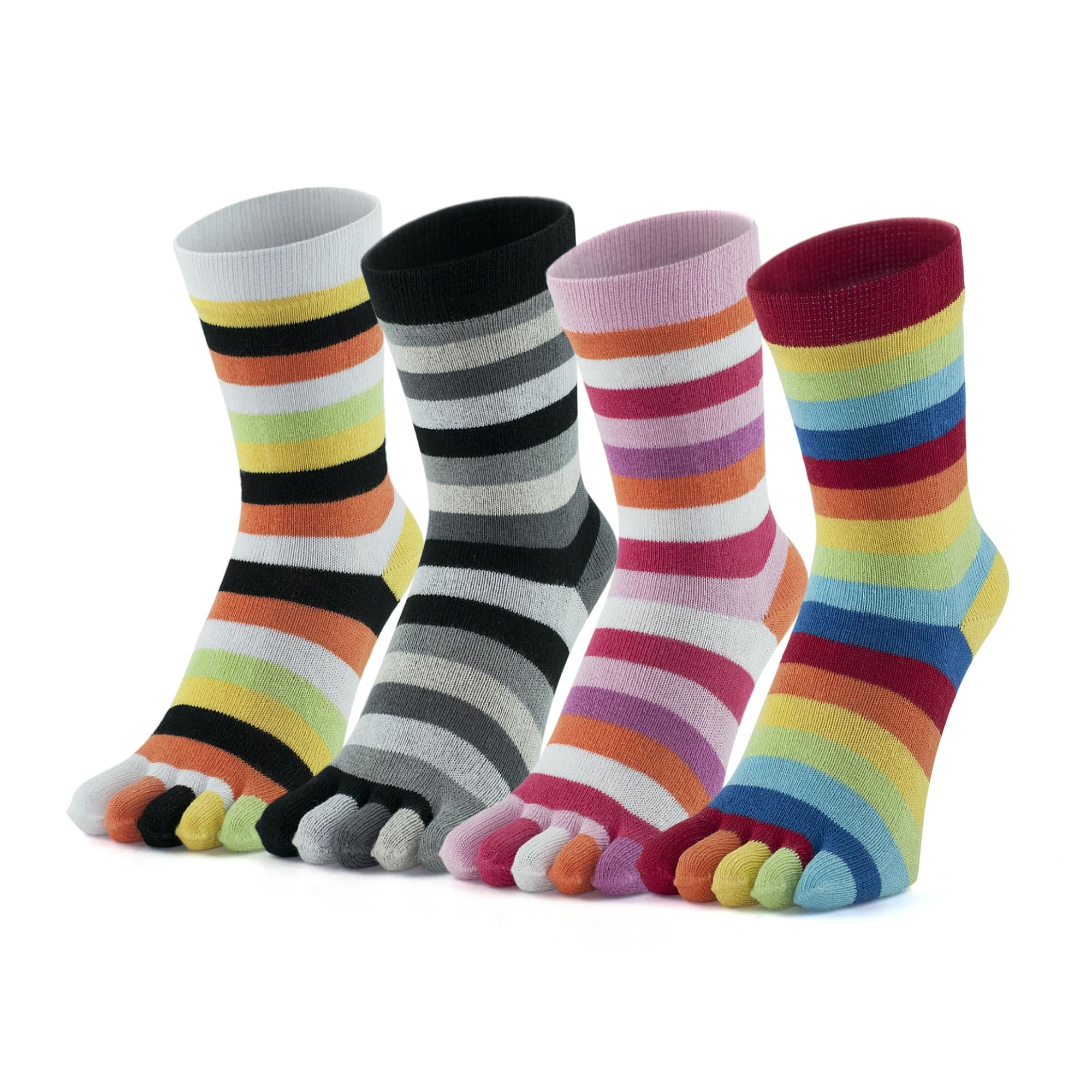 Toe Socks, Five Finger Socks, Rainbow, Black, Pink, Fun Colourful Bright  Socks, Anti Blister, Perfect Gift Size UK 4-7, EU 35-40 -  Norway