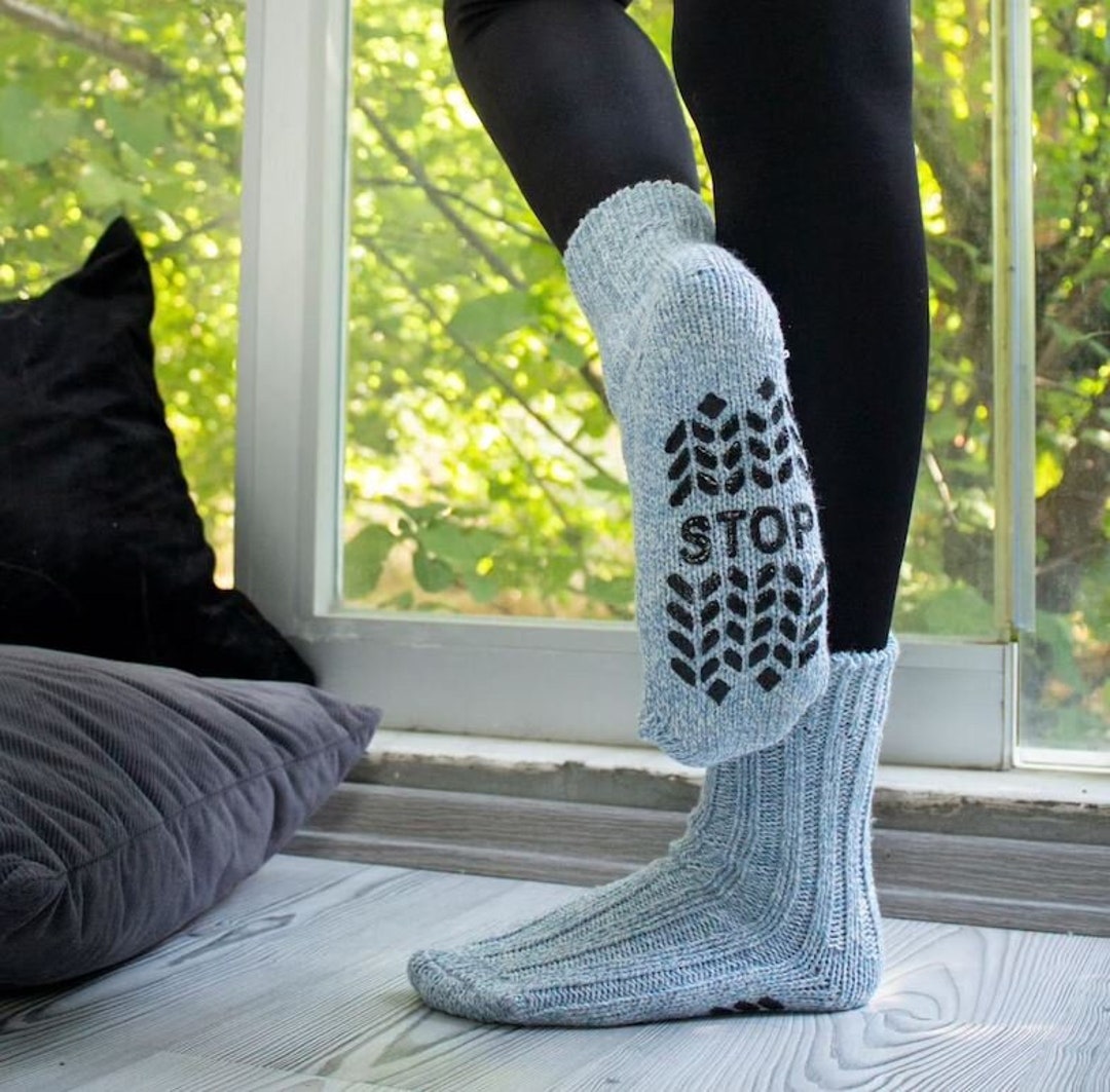 Wool Home Socks, Anti Slip Socks, Slipper Socks for Men and Women