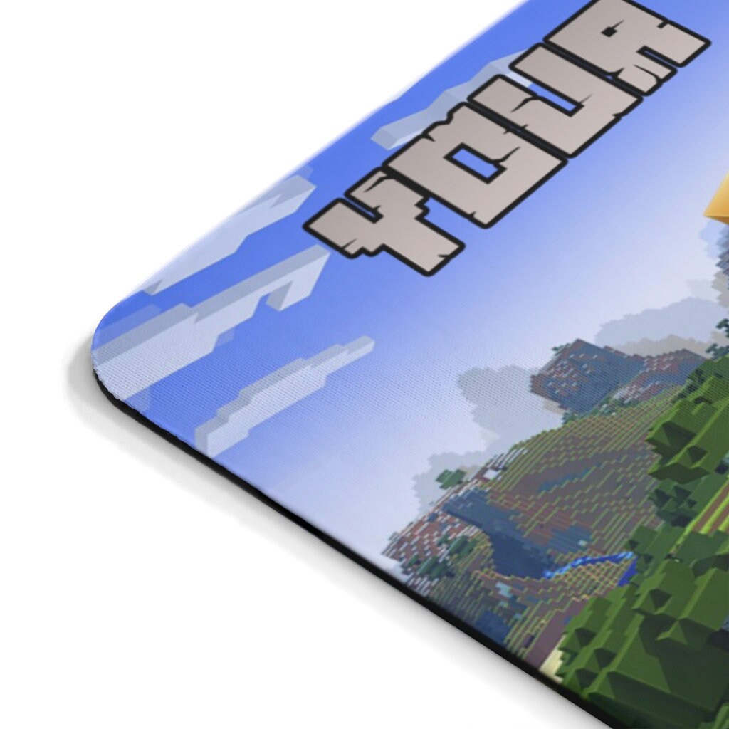 Personalised Minecraft Mouse Pad with Name Mat Cool Gaming | Etsy