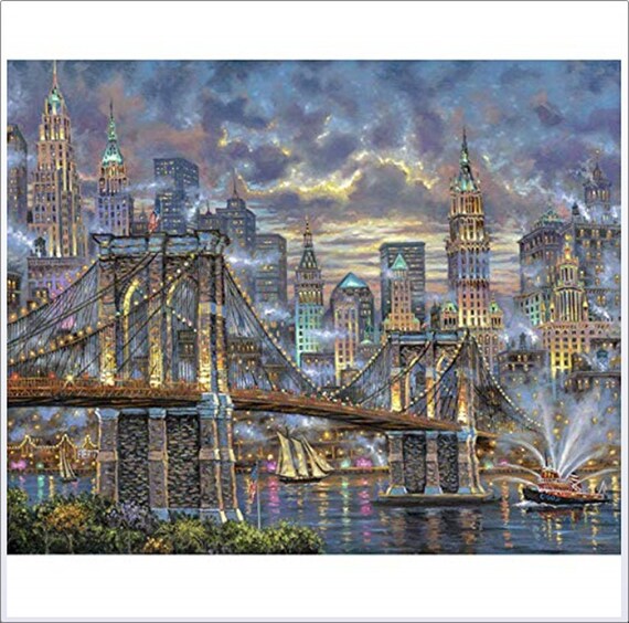 Architecture Oil Painting Kit Paint By Number Kit Custom Etsy