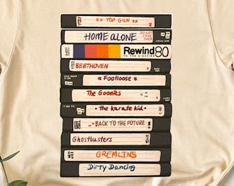 Vintage 90s gift, Retro 90s Shirt, VHS Shirt, Unisex Relaxed Adult Teelogo, Graphic tshirt for birthday, Home alone, Dirty Dancing
