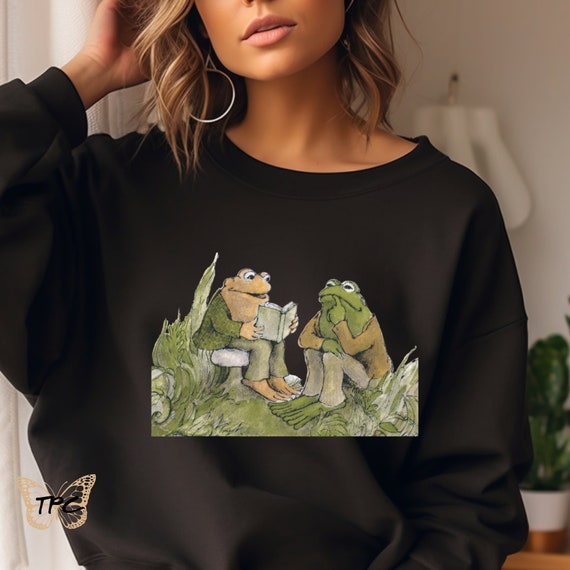 Frog and Toad Lovers Frog and Toad Sweatshirt Classic Book Sweat Shirt Frog Toad Gift Book Lover Gift Lovers Cottagecore Sweatshirt Sweater