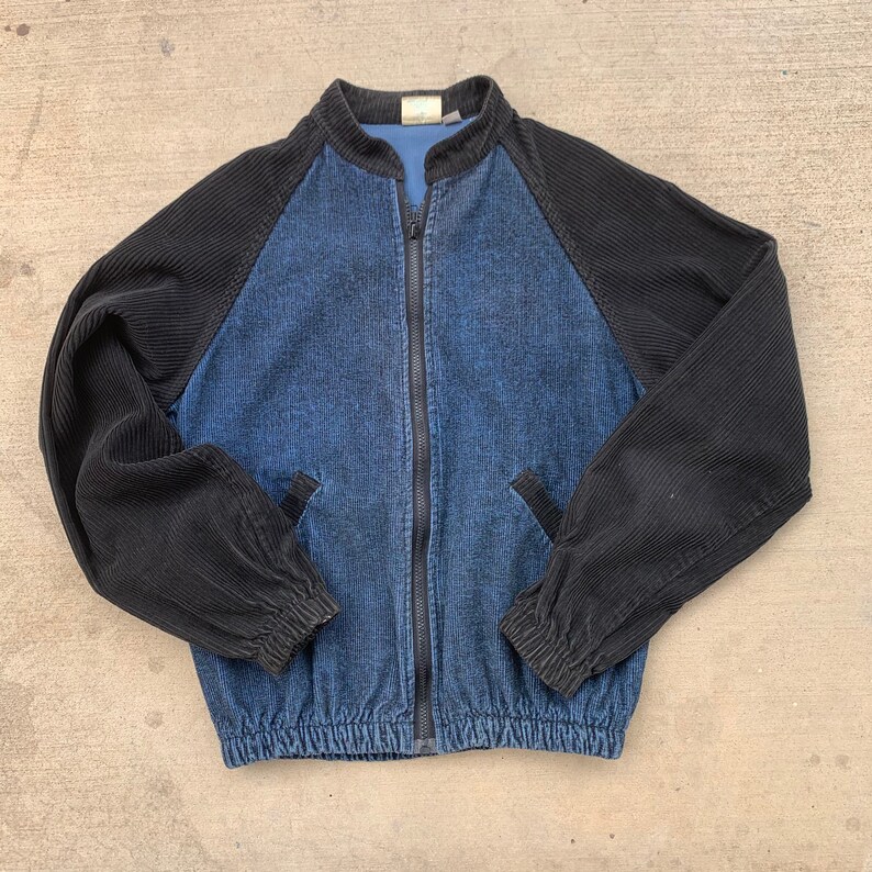 Rare Vintage 80s Billabong Corduroy Bomber Jacket Colorblock Etsy