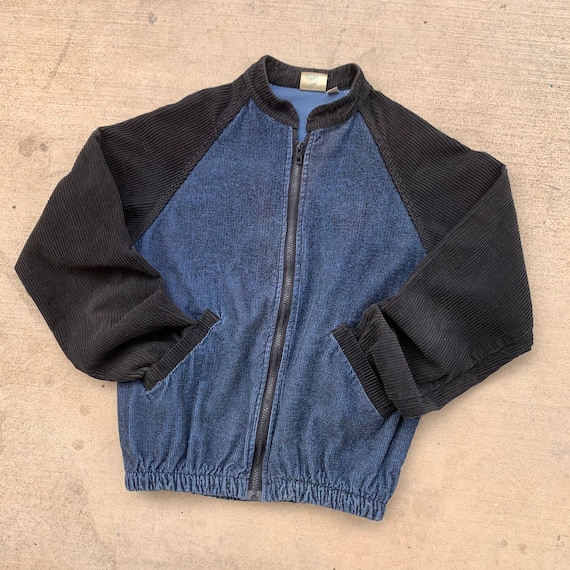 Rare Vintage 80s Billabong Corduroy Bomber Jacket Colorblock Etsy