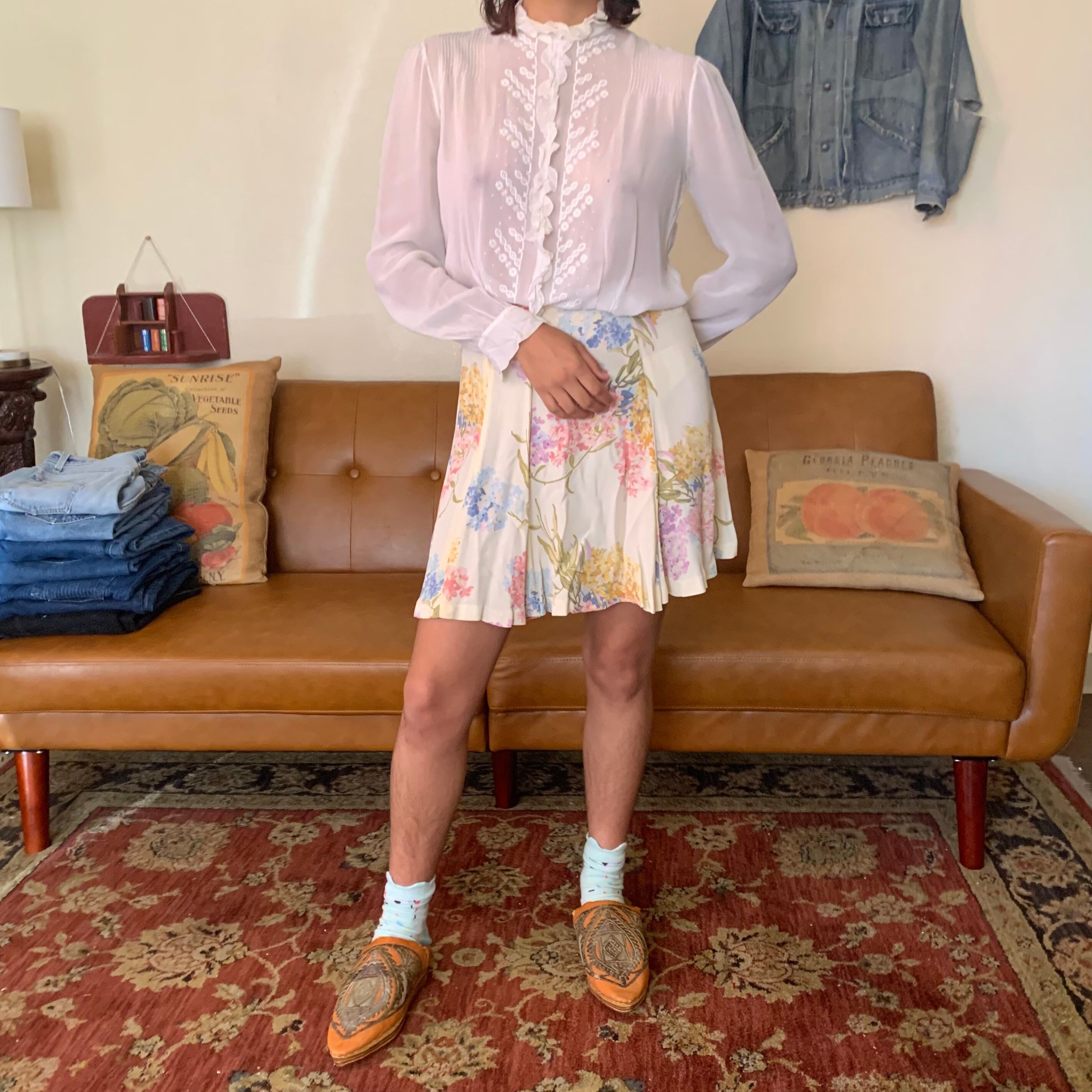 Seltene antike weiße Gaze Bauern Bluse bestickt Puff Ärmel | Etsy